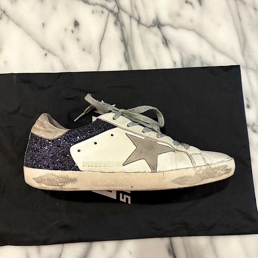 Golden Goose Glitter Superstar Sneakers